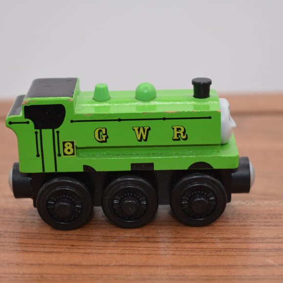 Thomas & Friends Green Duck GWR #8 Tank Wooden Railway Train Engine 2012 - Picture 4 of 7